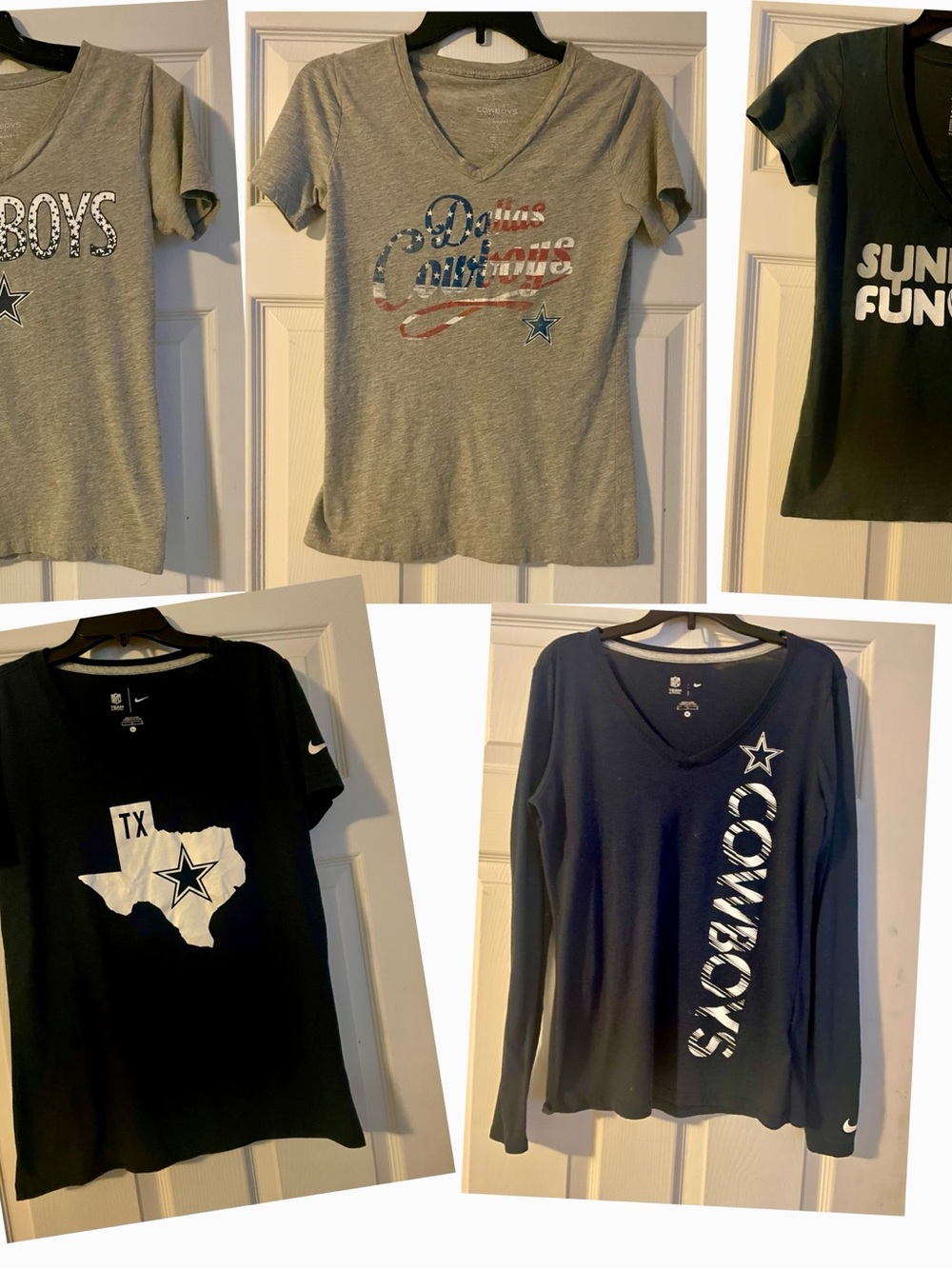 Women’s Dallas cowboys vneck tees